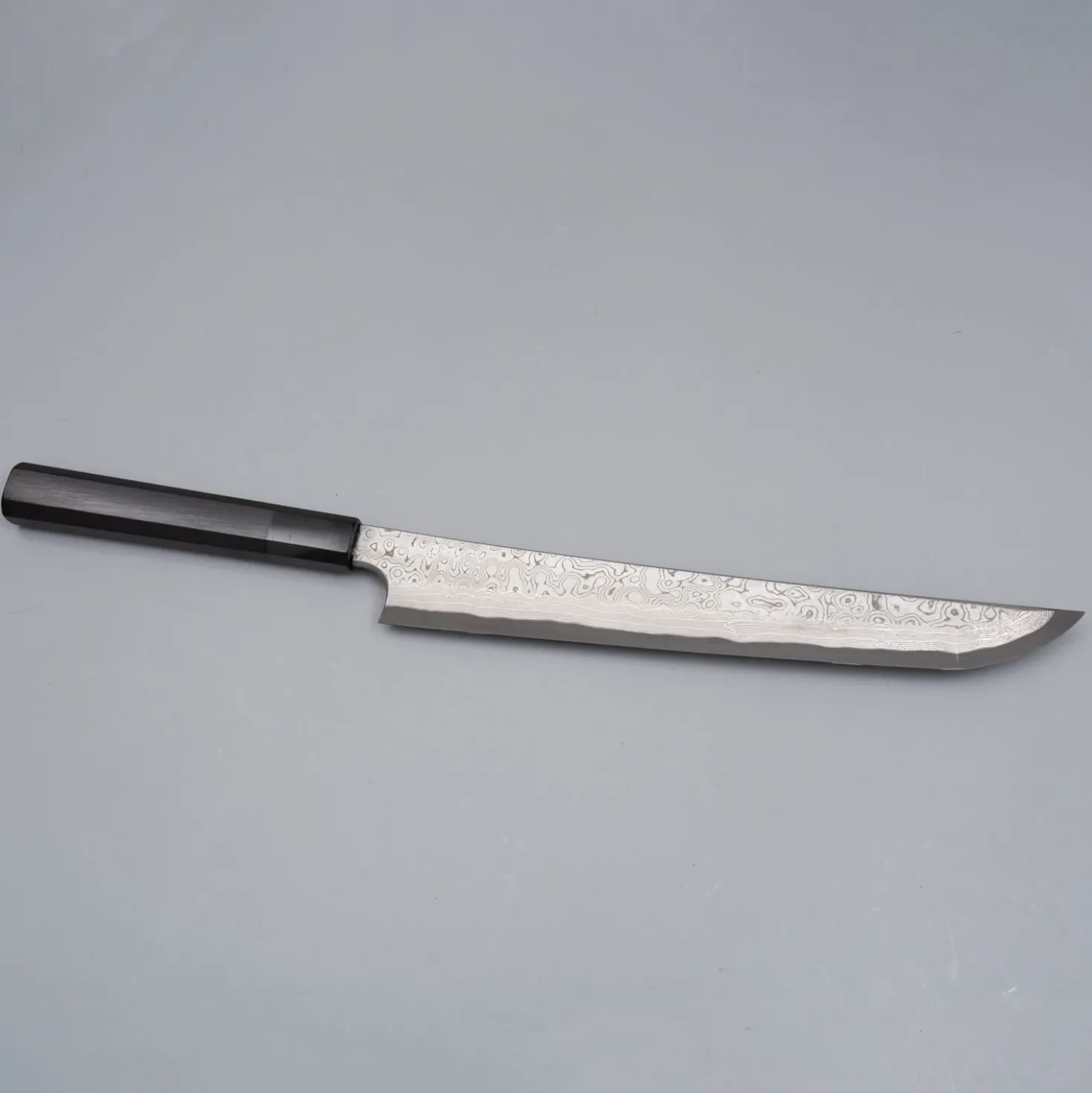 Nigara Aogami #2 Anmon Kurozome Sakimaru Yanagiba 27 cm