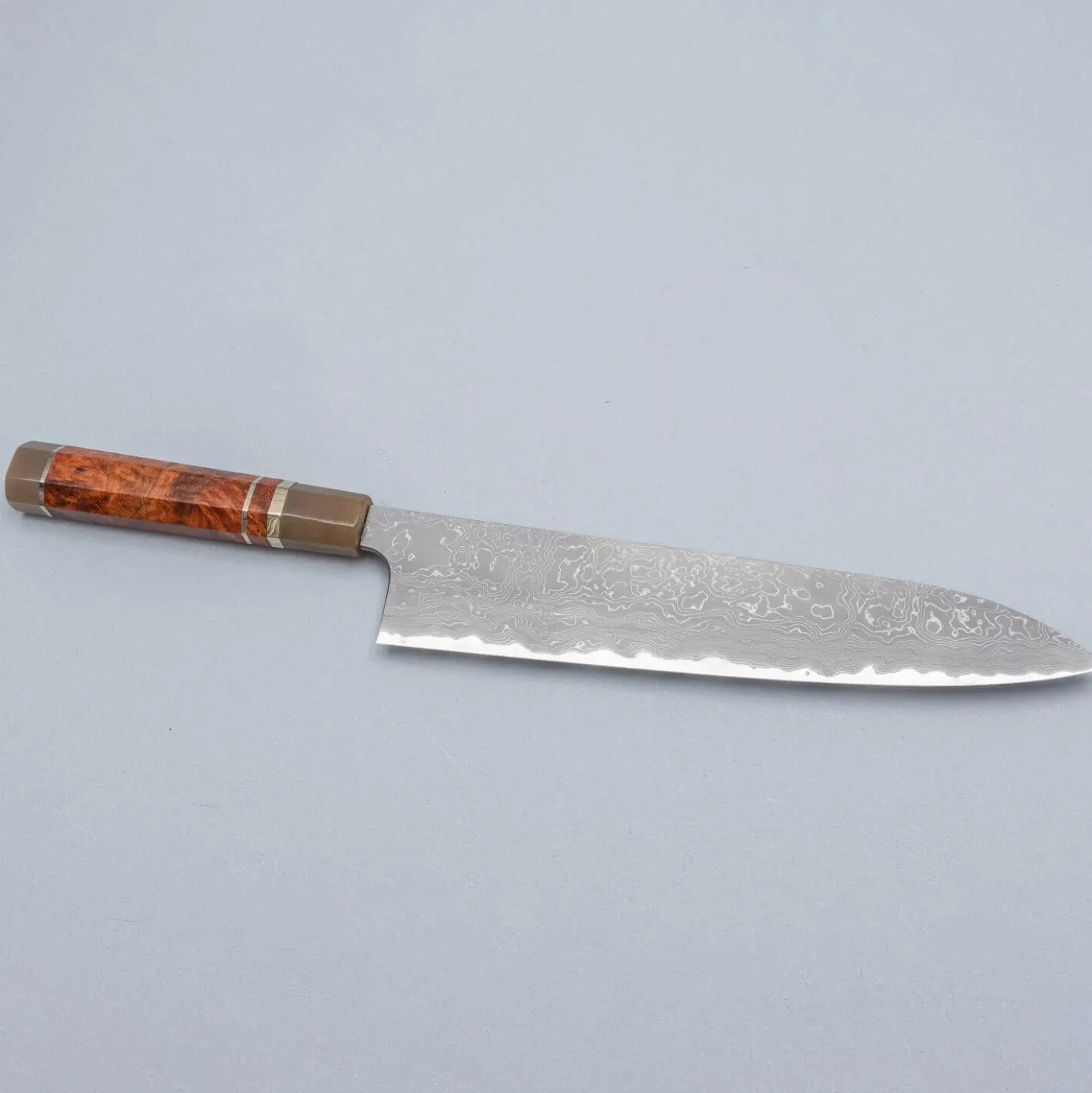 Nigara Aogami Twist Damast Hairline Gyuto 27 cm