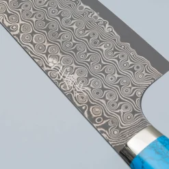 Nigara SG2 Damast Premium Dark Blue Kiritsuke 21 cm