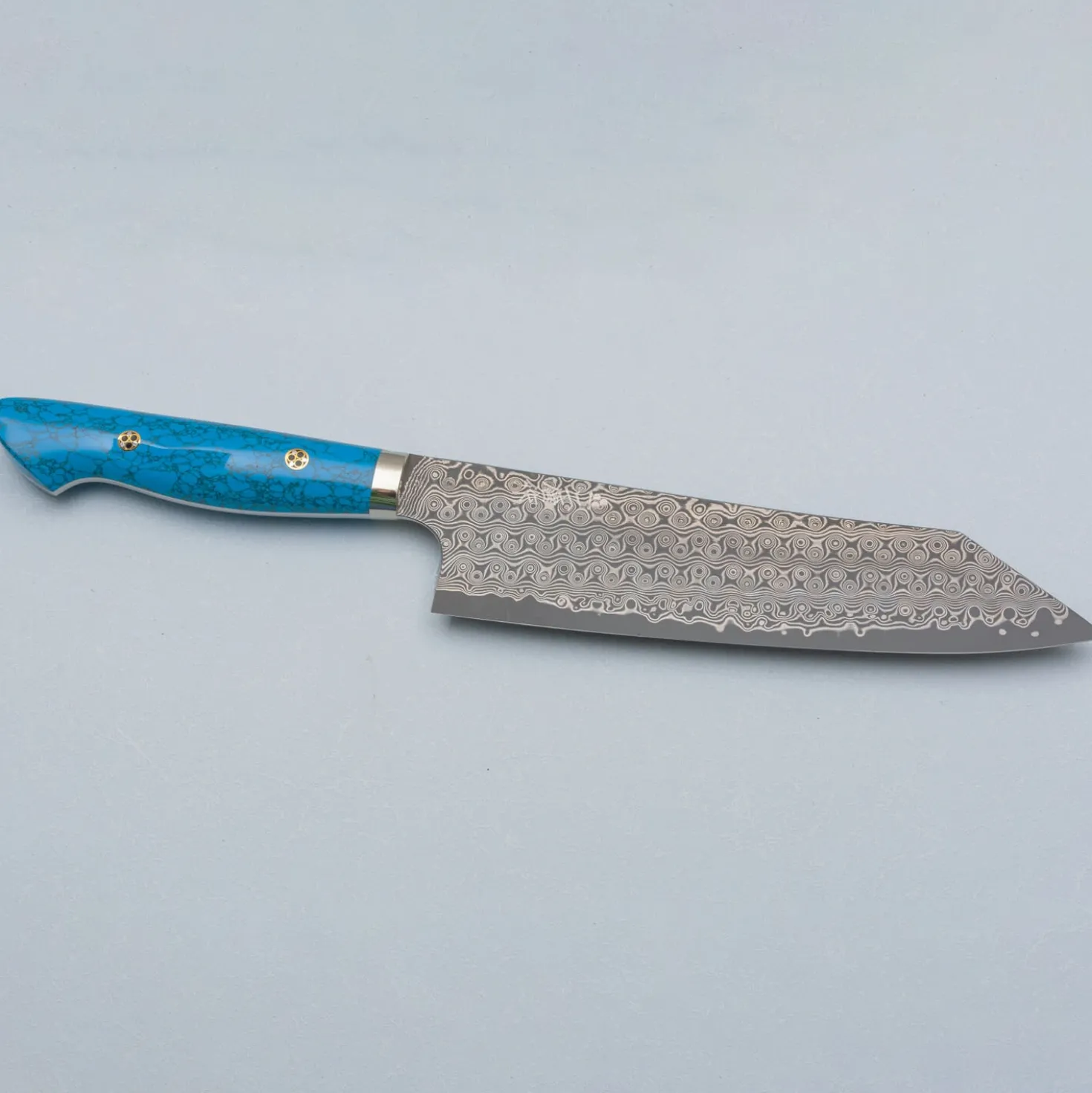 Nigara SG2 Damast Premium Dark Blue Kiritsuke 21 cm
