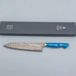 Nigara SG2 Damast Premium Dark Blue Gyuto 24 cm
