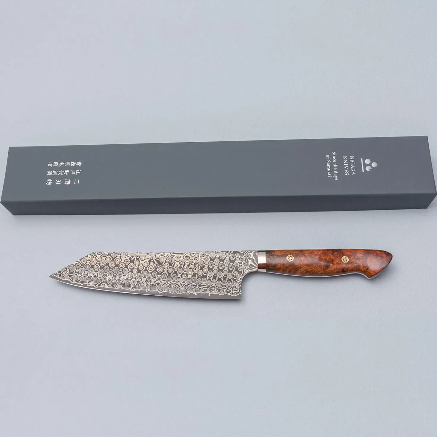 Nigara SG2 Damast Premium Karin Kiritsuke 21 cm