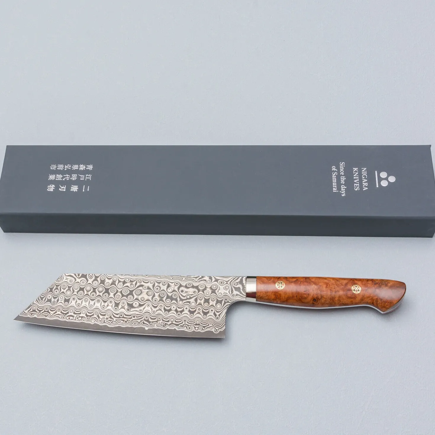 Nigara SG2 Damast Premium Karin Nakiri 18 cm