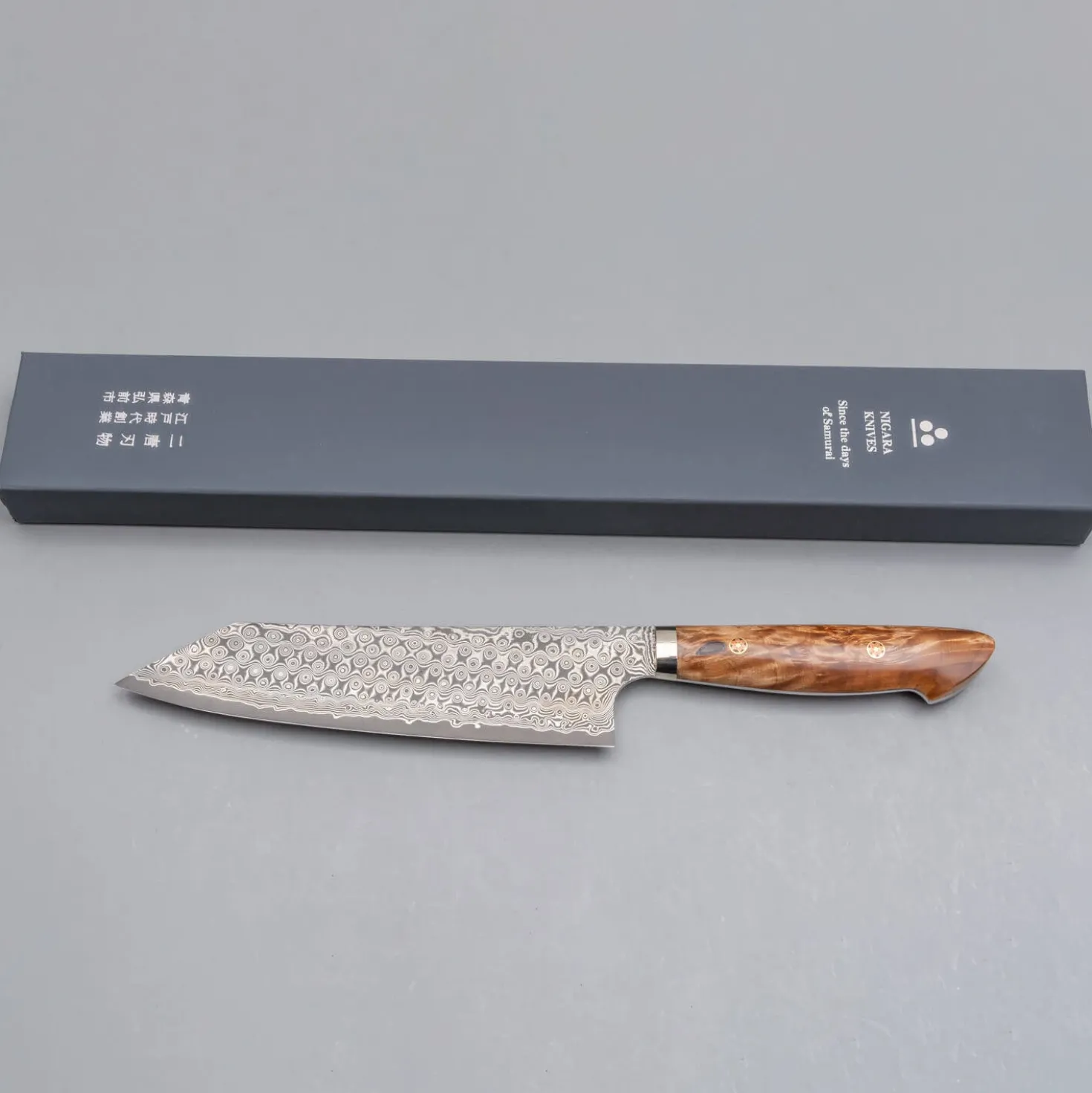 Nigara SG2 Damast Premium Maple Kiritsuke 24 cm