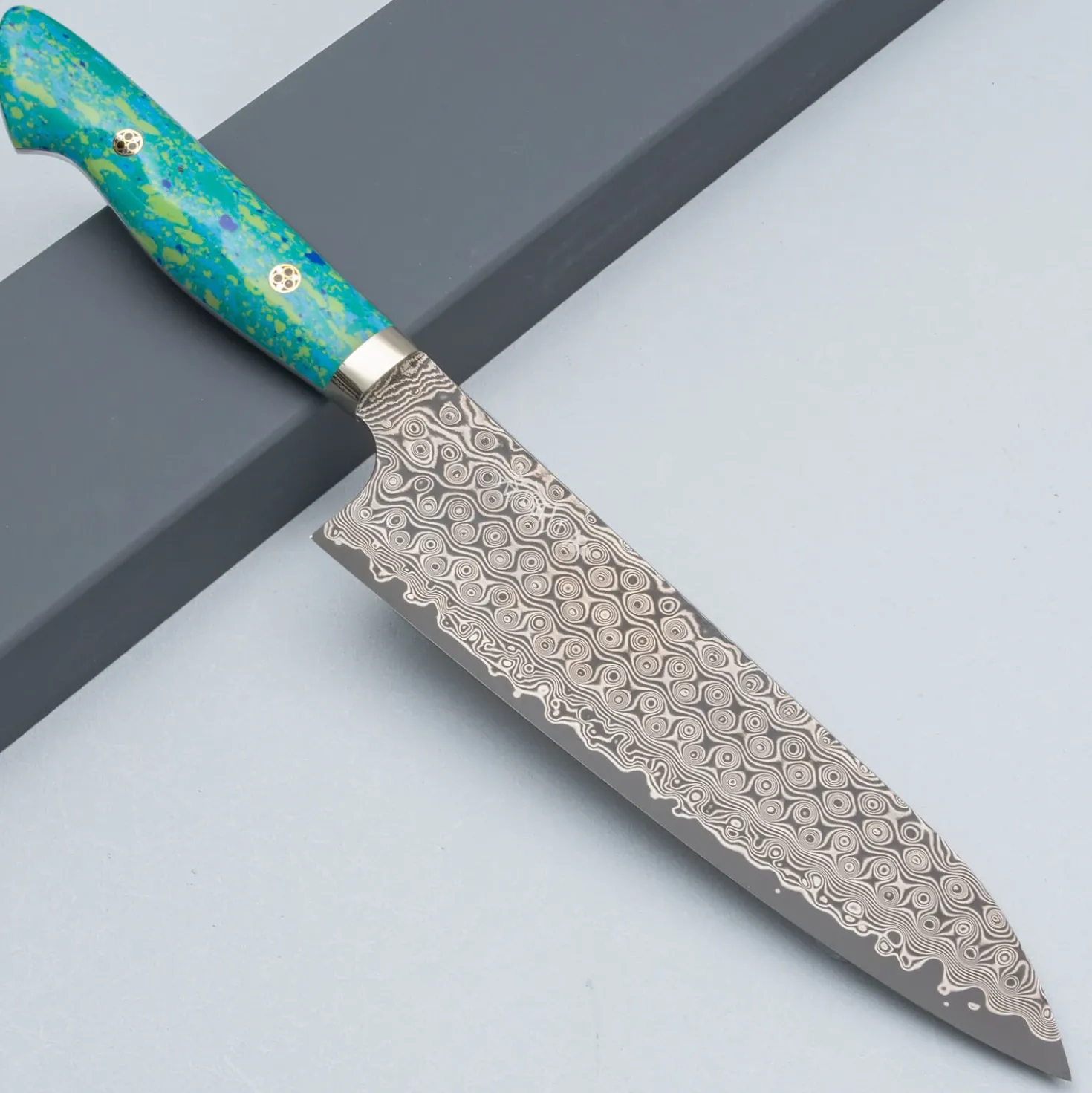 Nigara SG2 Damast Premium Mix Dots Gyuto 21 cm