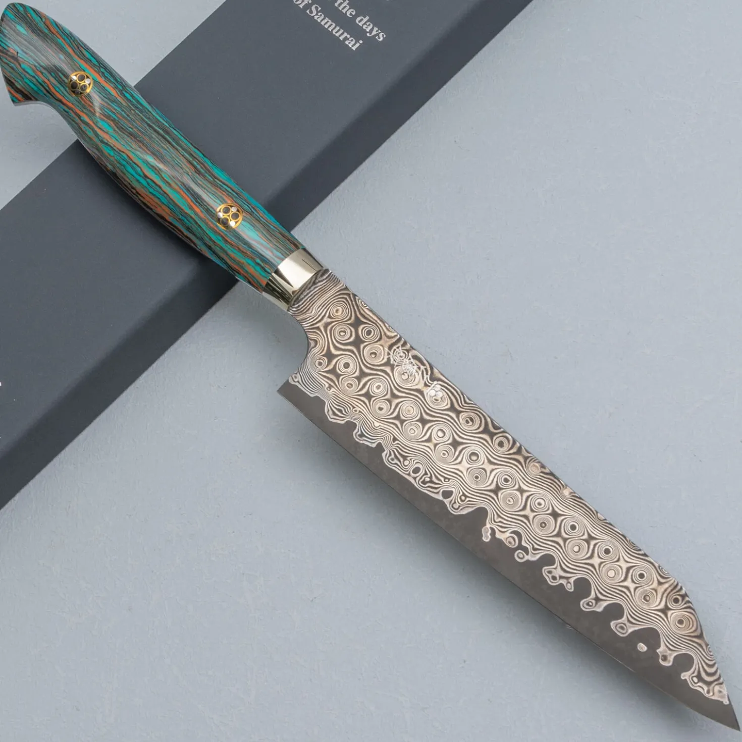 Nigara SG2 Damast Premium Mixed Kiritsuke Petty 15 cm
