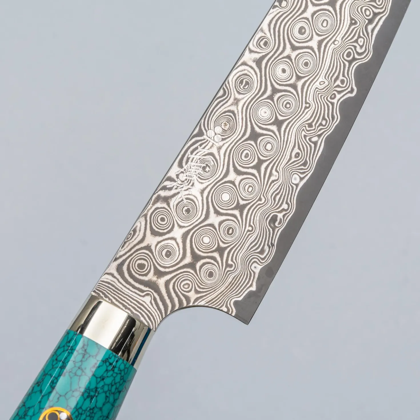 Nigara SG2 Damast Premium Turquoise Petty 15 cm