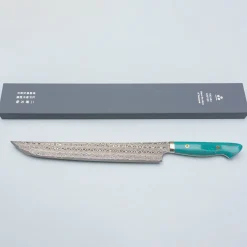 Nigara SG2 Damast Premium Turquoise Sakimaru 30 cm