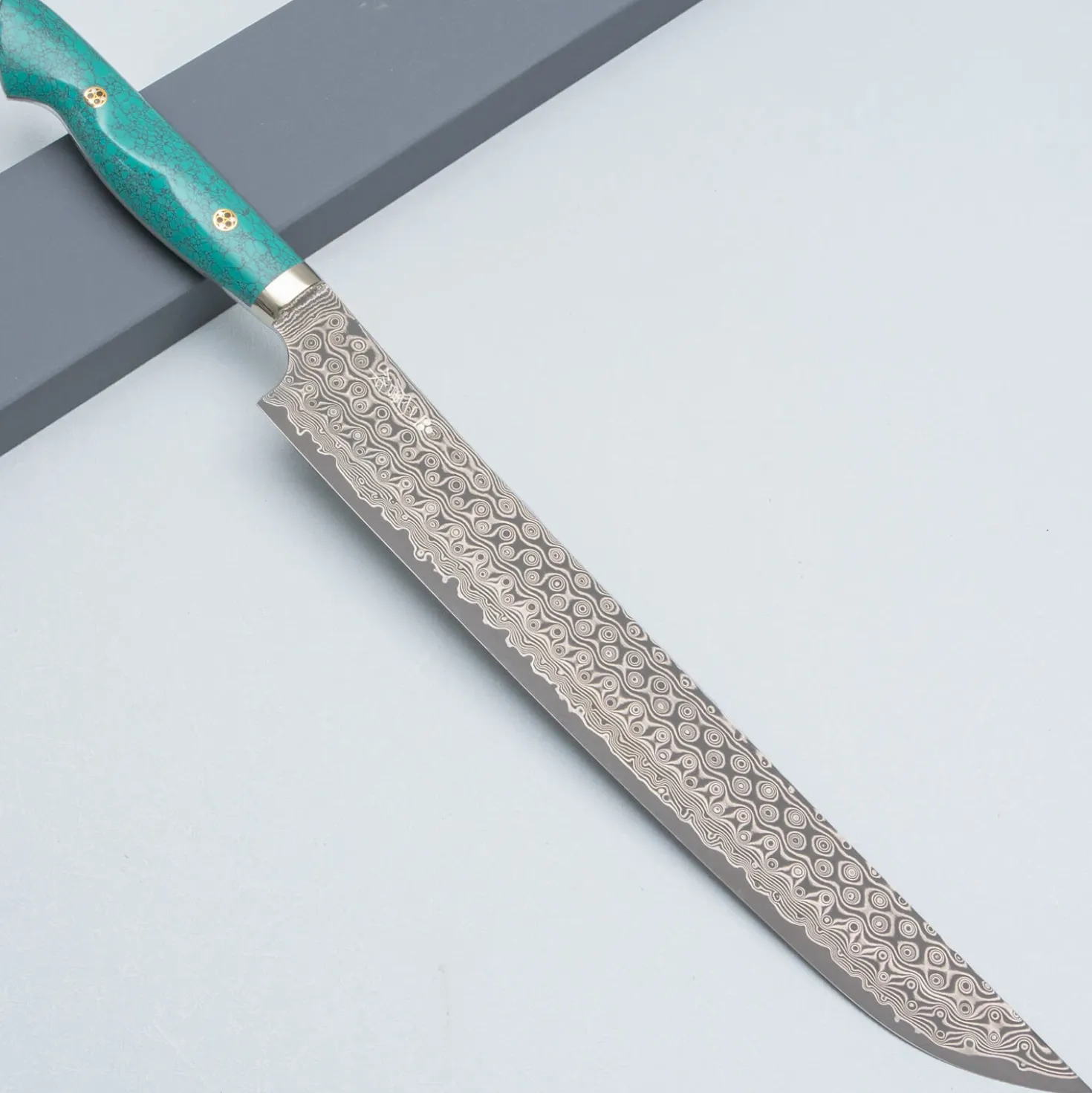 Nigara SG2 Damast Premium Turquoise Sakimaru 30 cm