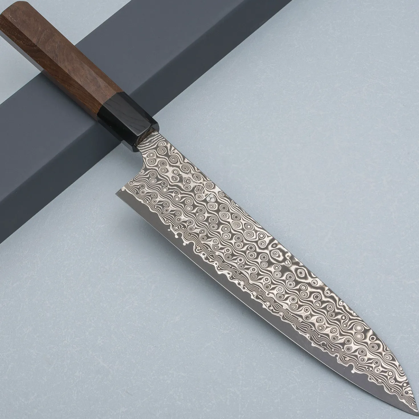 Nigara SG2 Damast Walnut Gyuto 24 cm