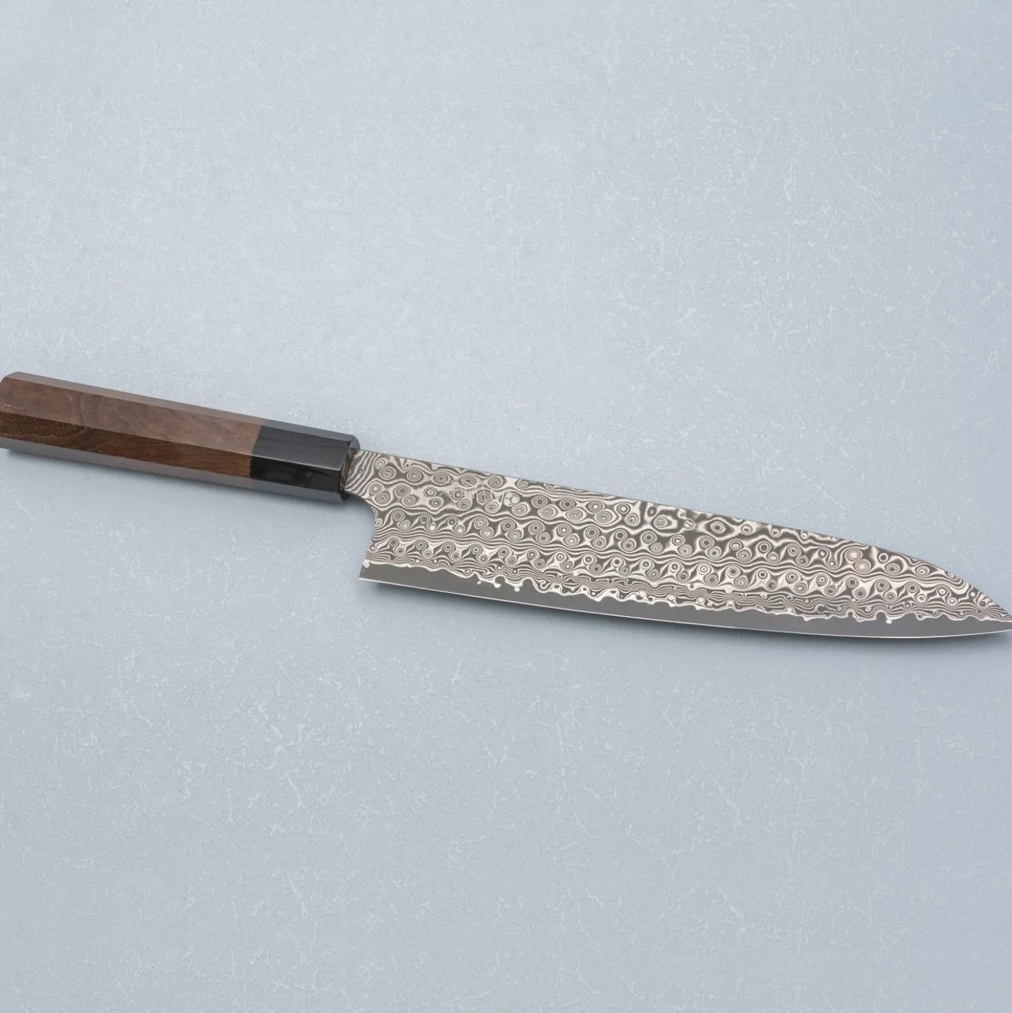 Nigara SG2 Damast Walnut Gyuto 24 cm