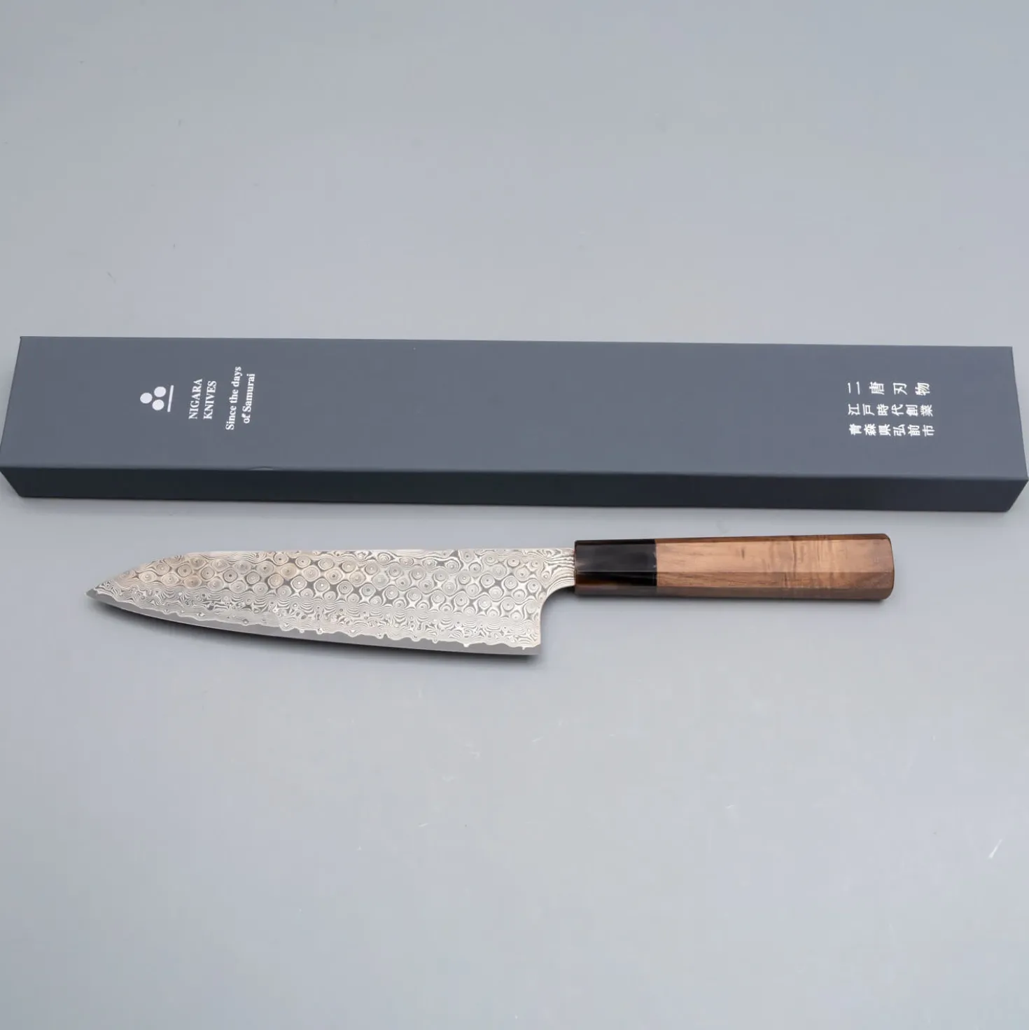 Nigara SG2 Damast Walnut Gyuto 21 cm