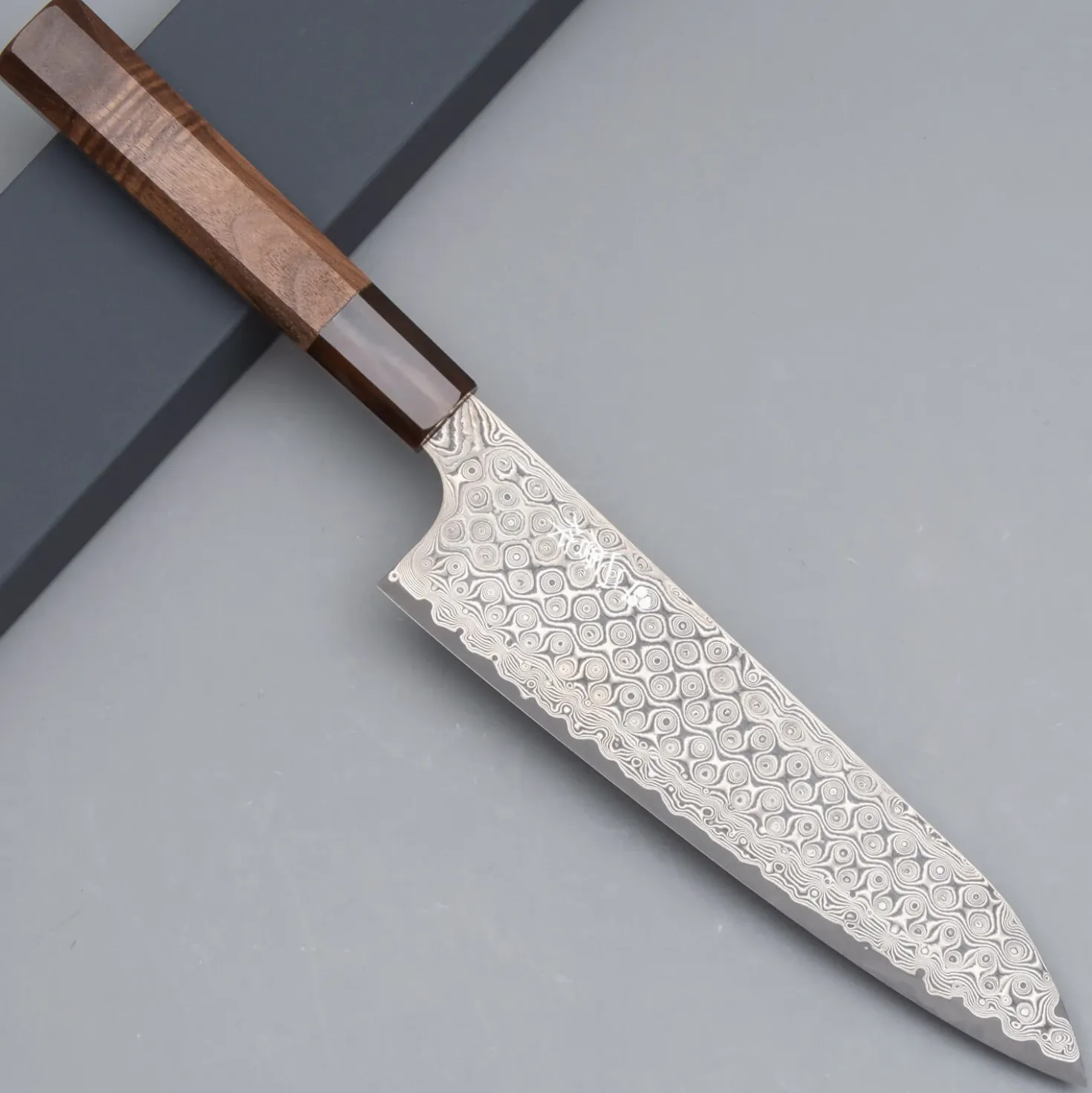 Nigara SG2 Damast Walnut Gyuto 21 cm