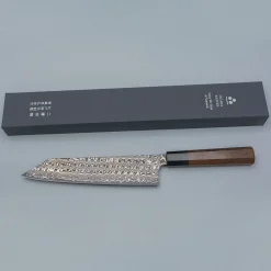 Nigara SG2 Damast Walnut Kiritsuke 24cm