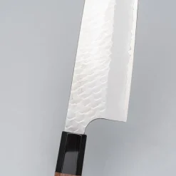 Nigara SG2 Migaki Tsuchime Walnut Nakiri K-tip