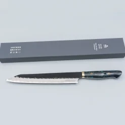 Nigara SG2 Tsuchime Kurouchi Custom Sujihiki 255 #11