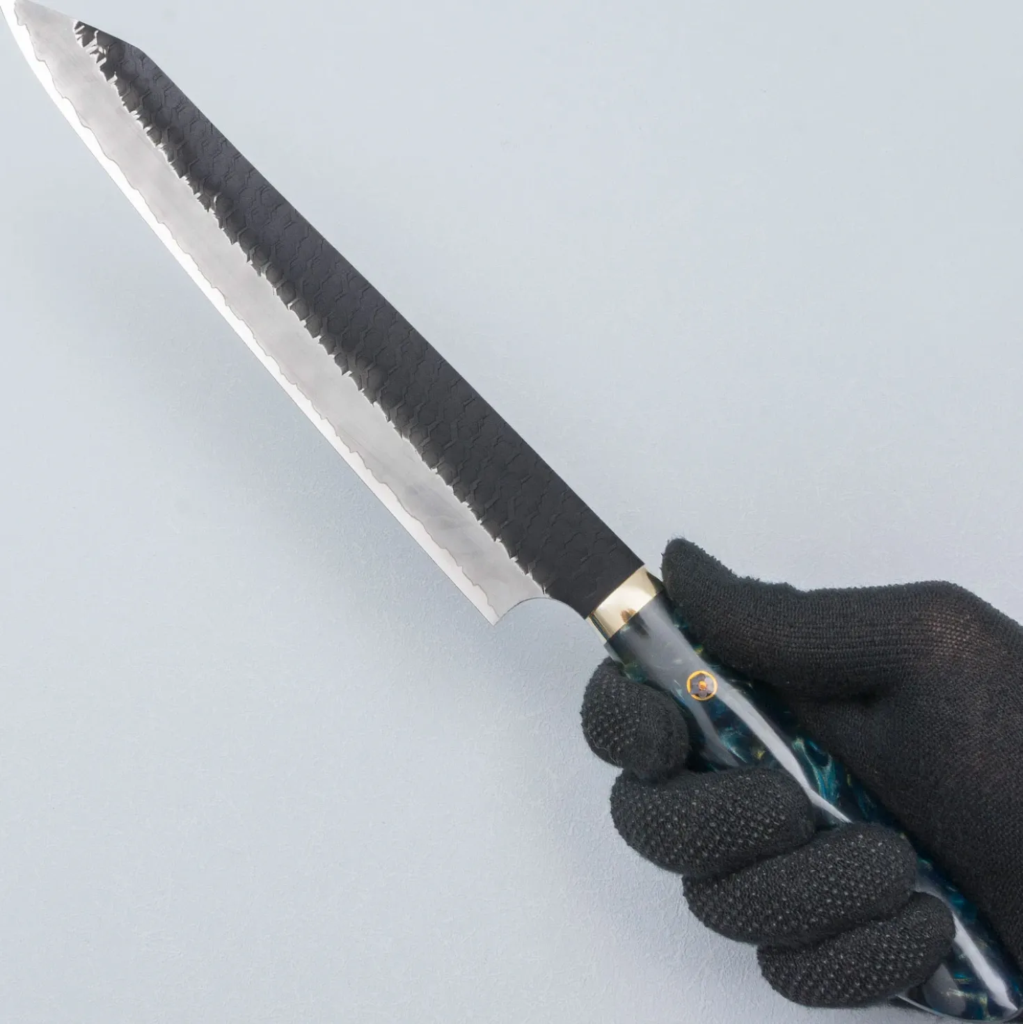 Nigara SG2 Tsuchime Kurouchi Custom Sujihiki 255 #11