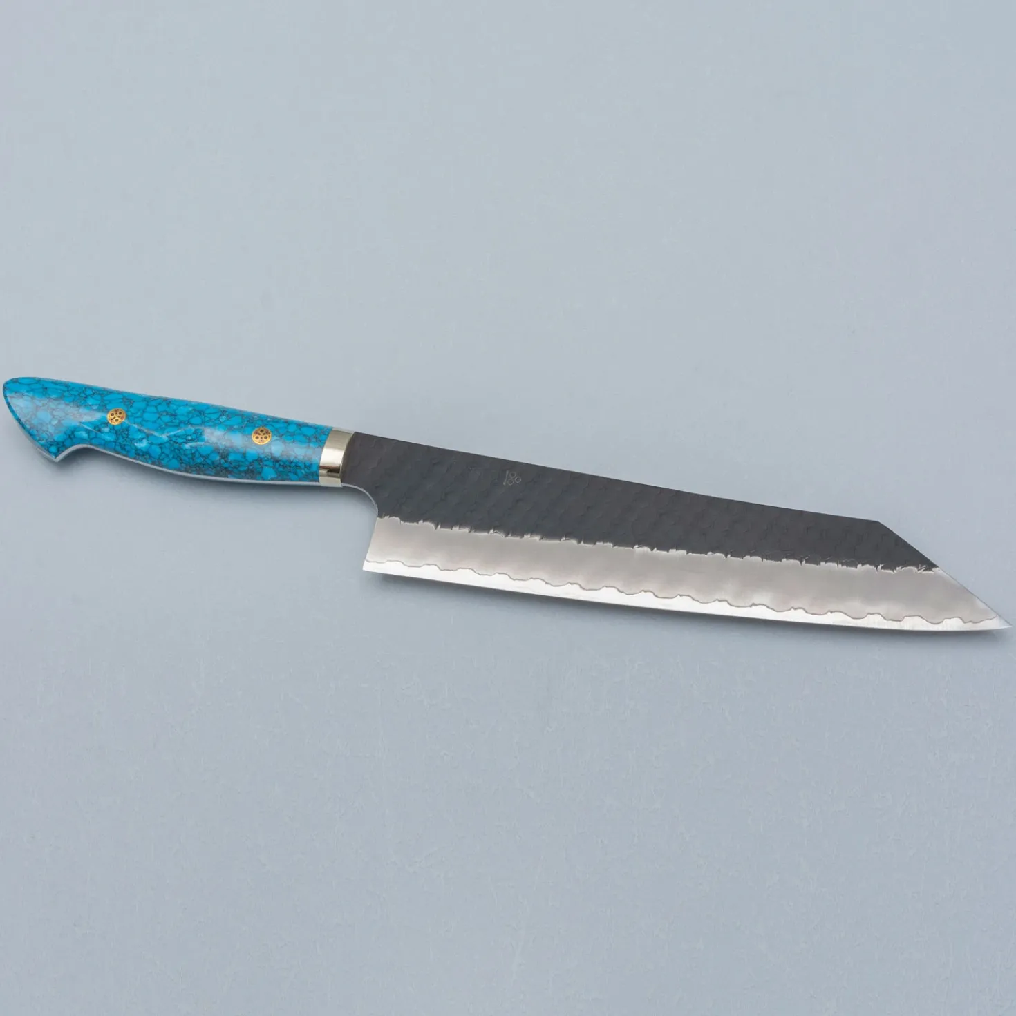 Nigara SG2 Tsuchime Kurouchi Dark Blue Kiritsuke 24 cm