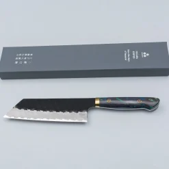 Nigara SG2 Tsuchime Kurouchi Nakiri K-tip Premium #12