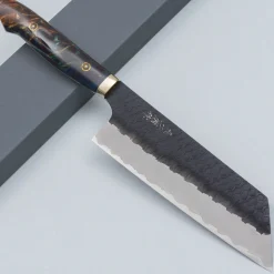 Nigara SG2 Tsuchime Kurouchi Nakiri K-tip Premium #12
