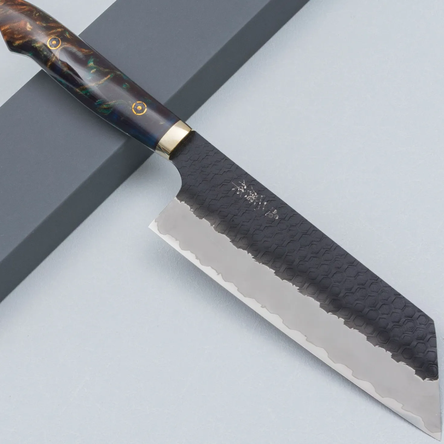 Nigara SG2 Tsuchime Kurouchi Nakiri K-tip Premium #12