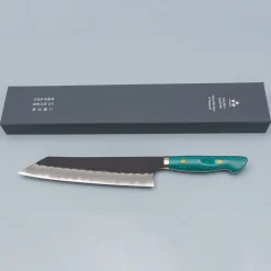 Nigara SG2 Tsuchime Kurouchi Turquoise Gyuto 24 cm