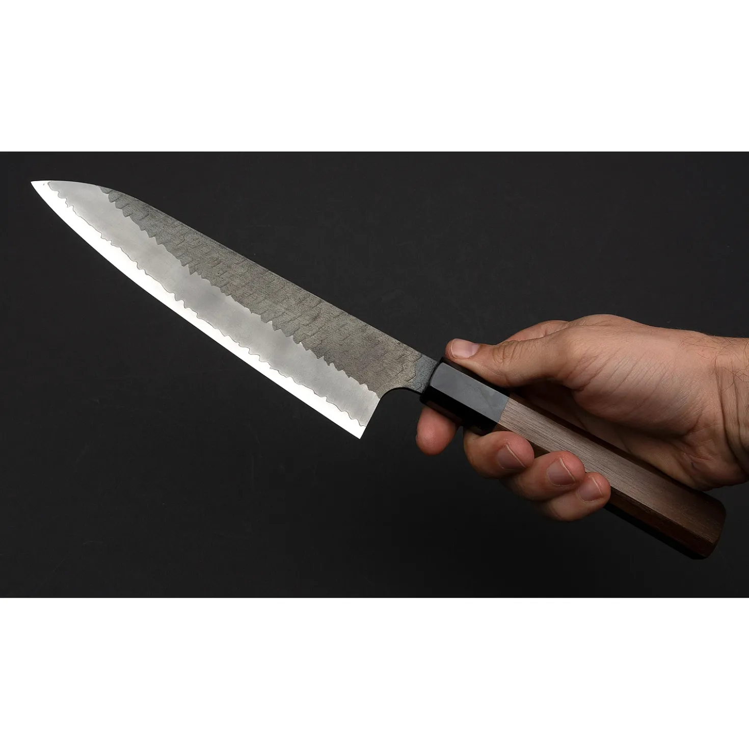 Nigara SG2 Tsuchime Kurouchi Wenge Gyuto 21 cm