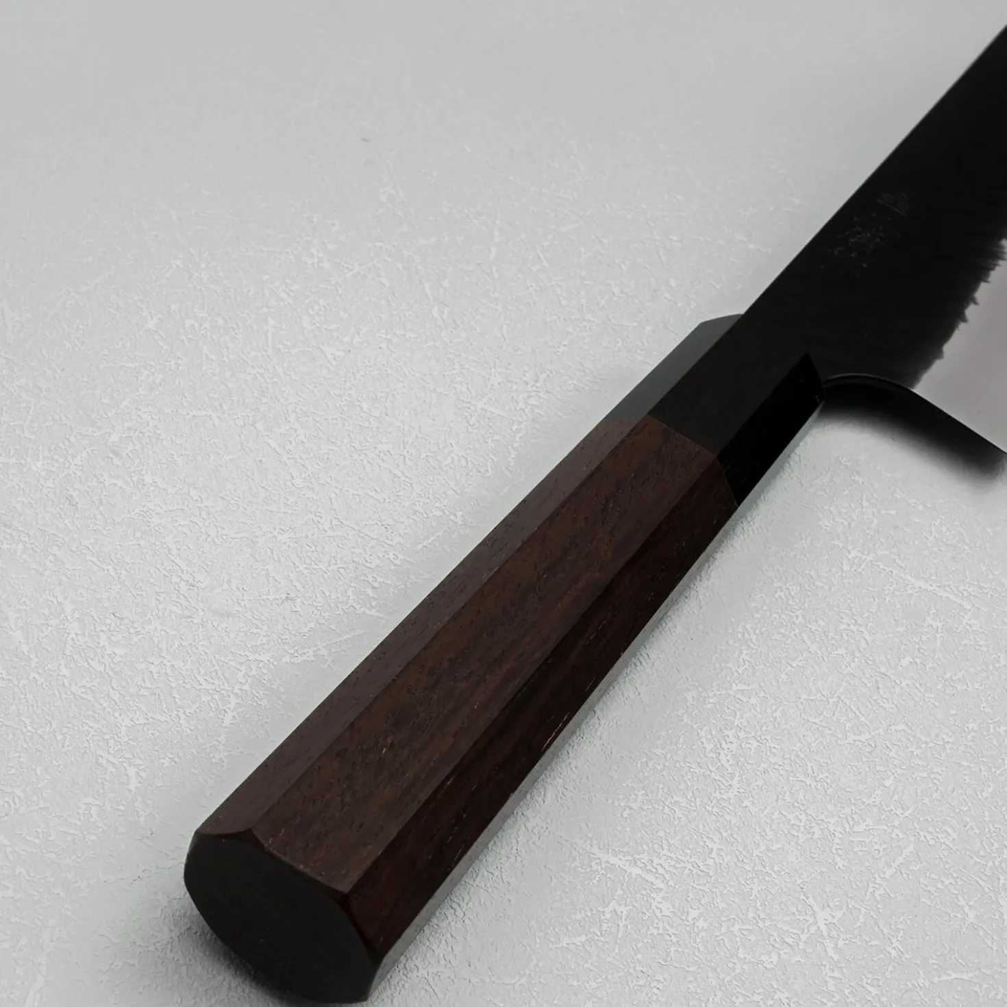 Nigara SG2 Tsuchime Kurouchi Walnut Kiritsuke Gyuto 24 cm