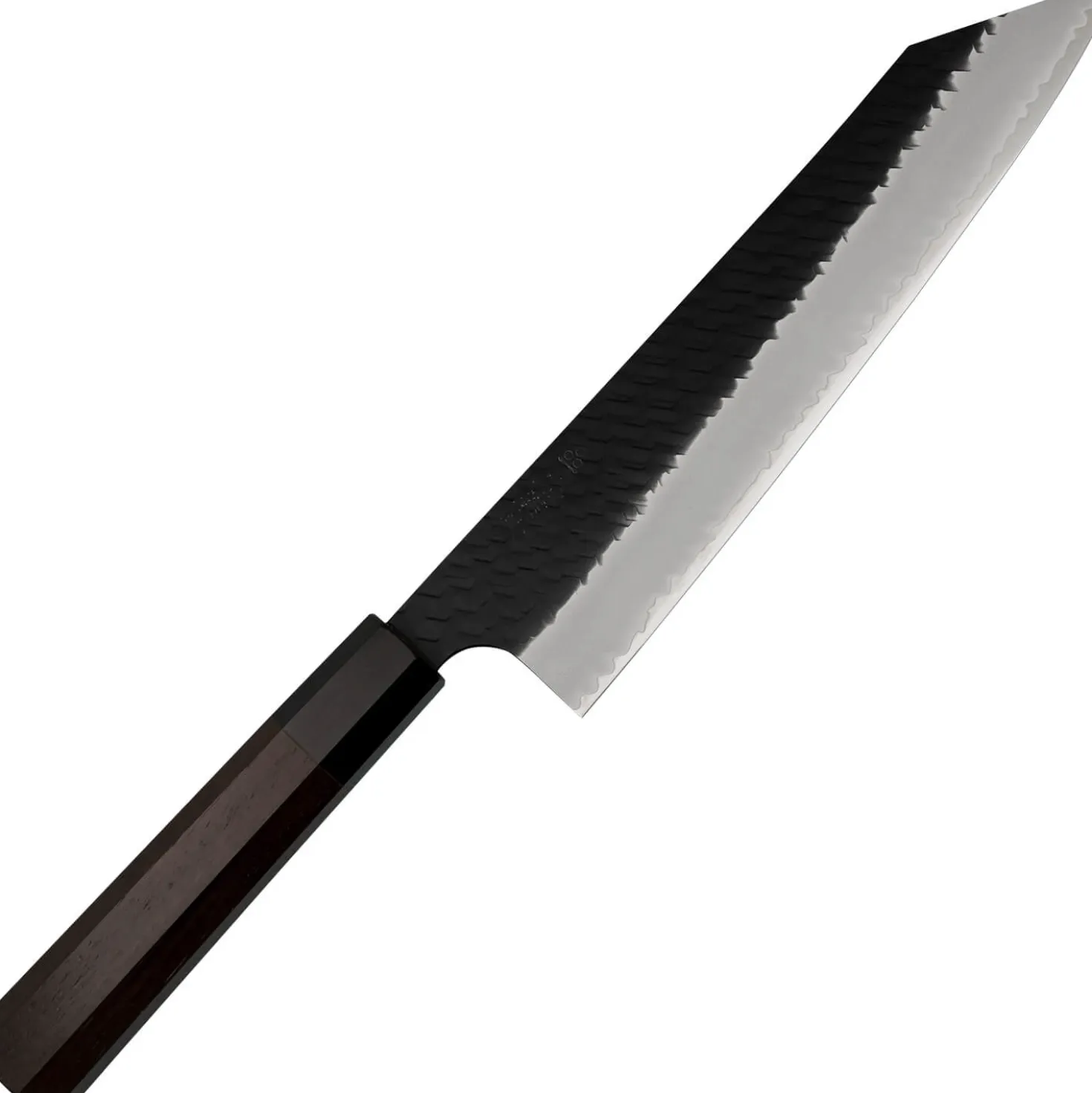 Nigara SG2 Tsuchime Kurouchi Walnut Kiritsuke Gyuto 24 cm