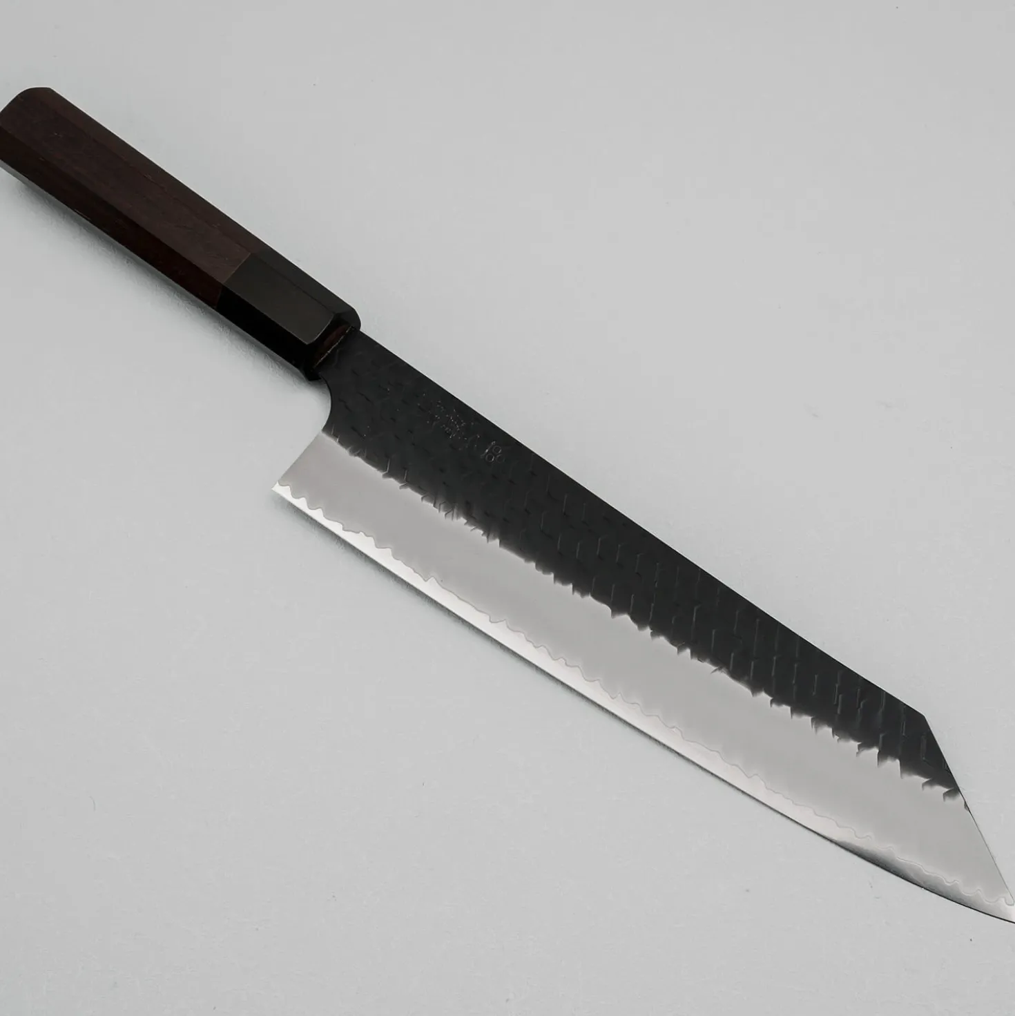 Nigara SG2 Tsuchime Kurouchi Walnut Kiritsuke Gyuto 24 cm