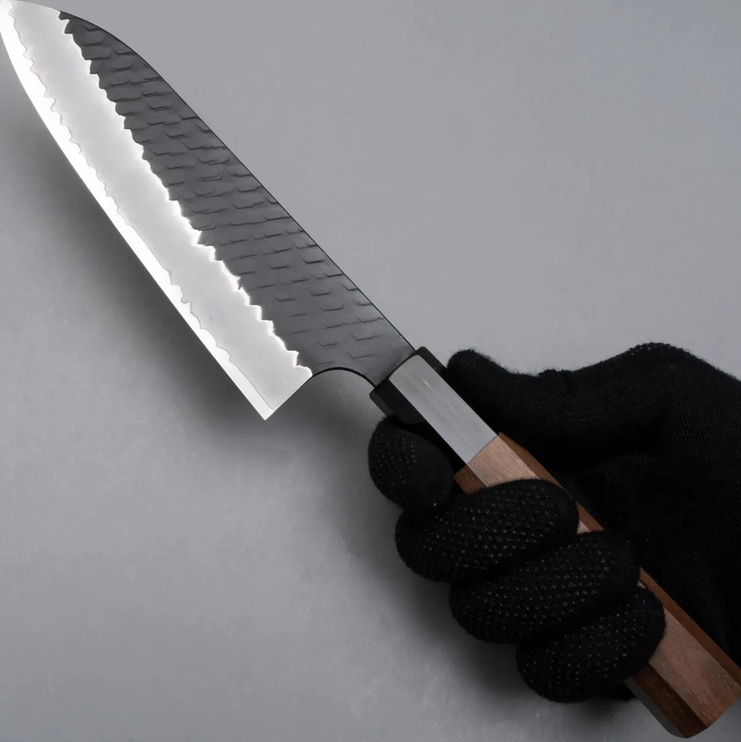 Nigara SG2 Tsuchime Kurouchi Walnut Santoku