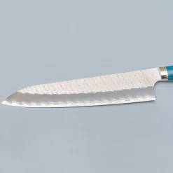 Nigara SG2 Tsuchime Migaki Dark Blue Gyuto 24 cm