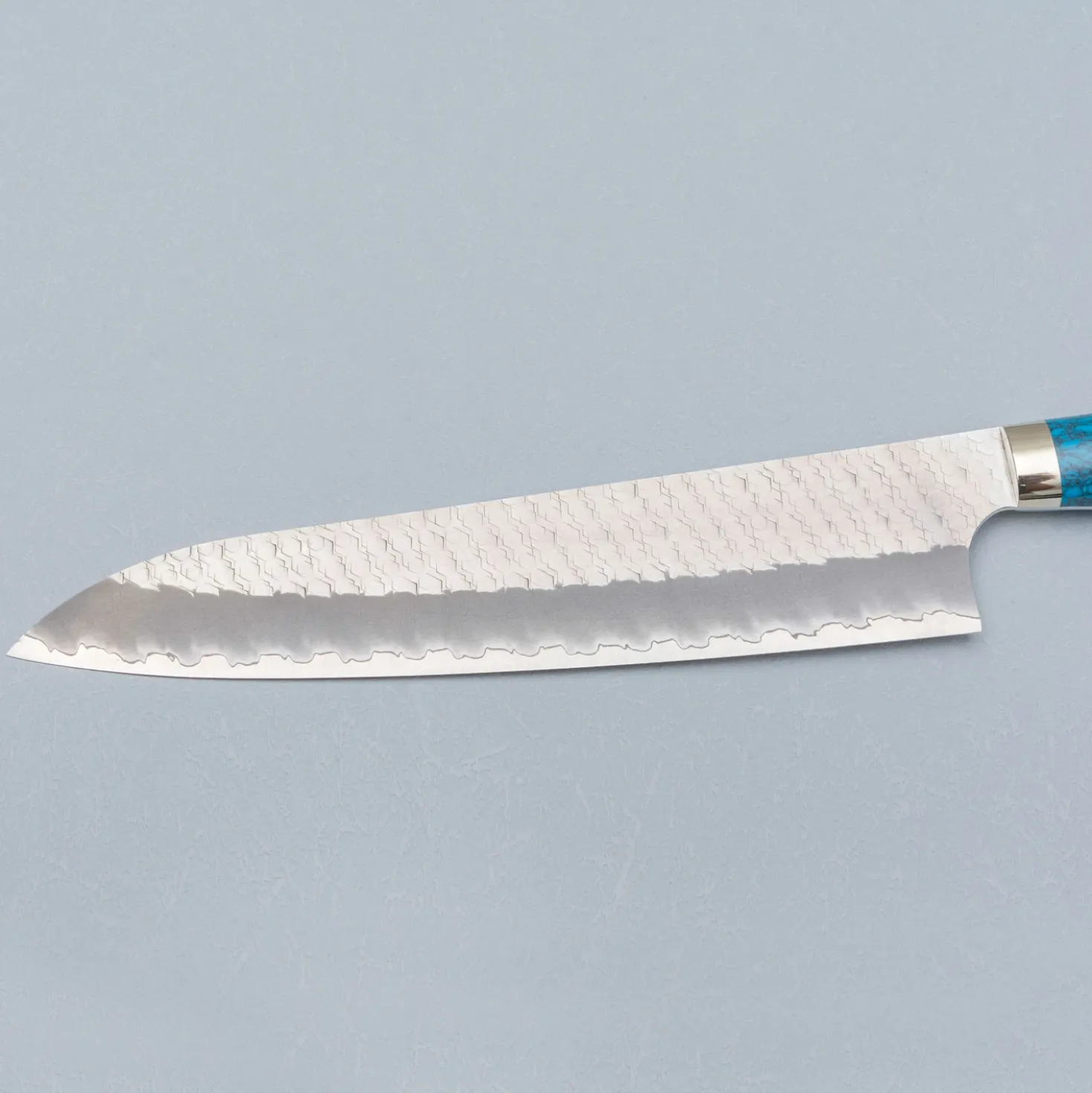 Nigara SG2 Tsuchime Migaki Dark Blue Gyuto 24 cm