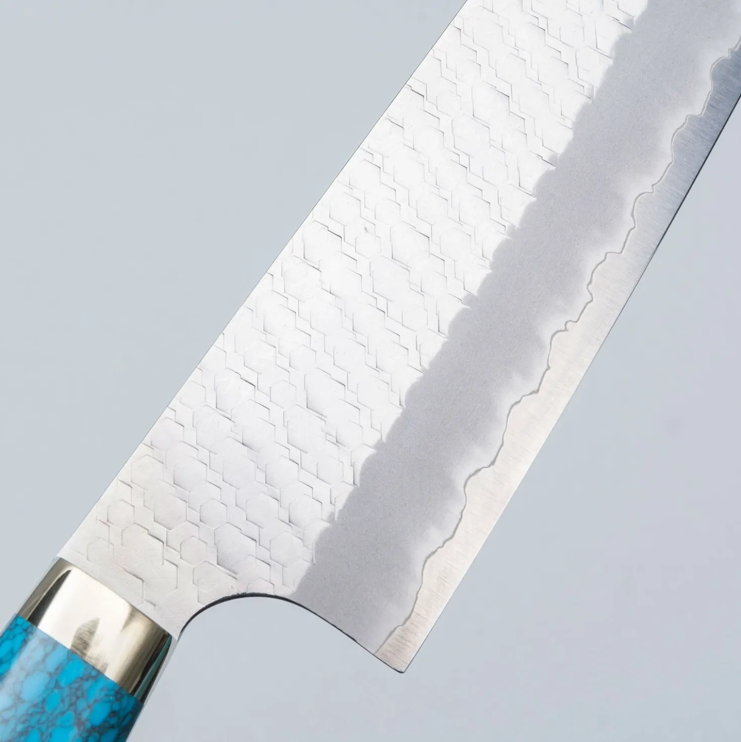 Nigara SG2 Tsuchime Migaki Dark Blue Gyuto 24 cm