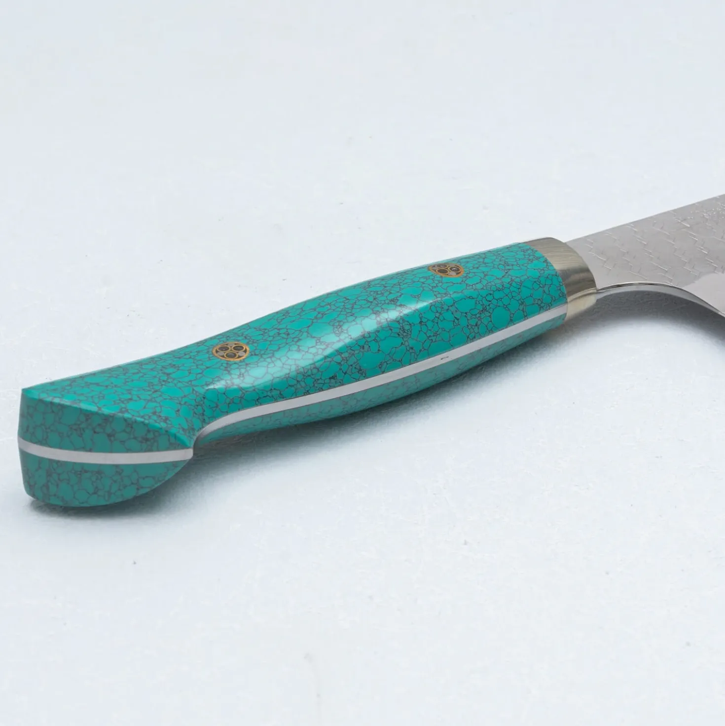 Nigara SG2 Tsuchime Migaki Premium Turkoois Kiritsuke 21 cm