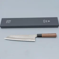 Nigara SG2 Tsuchime Migaki Walnut Kiritsuke 24 cm