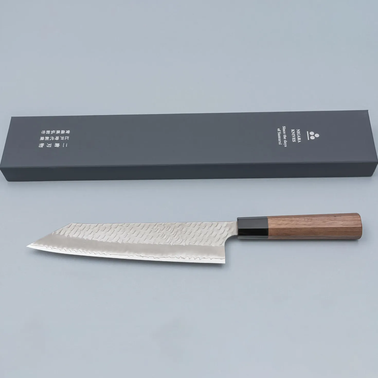 Nigara SG2 Tsuchime Migaki Walnut Kiritsuke 24 cm