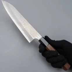 Nigara SG2 Tsuchime Migaki Walnut Gyuto 21 cm