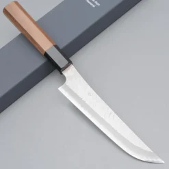 Nigara SG2 Tsuchime Migaki Walnut Butcher Knife 17 cm