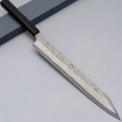 Nigara Silver 3 Anmon Kurozome Kiritsuke Yanagiba 30 cm