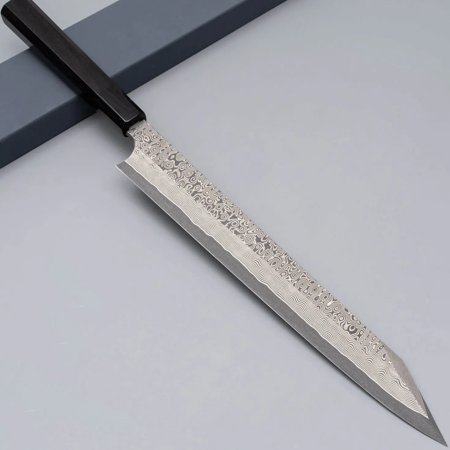 Nigara Silver 3 Anmon Kurozome Kiritsuke Yanagiba 30 cm