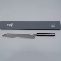 Nigara Silver 3 Anmon Kurozome Kiritsuke Yanagiba 30 cm