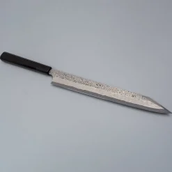 Nigara Silver 3 Anmon Kurozome Kiritsuke Yanagiba 30 cm