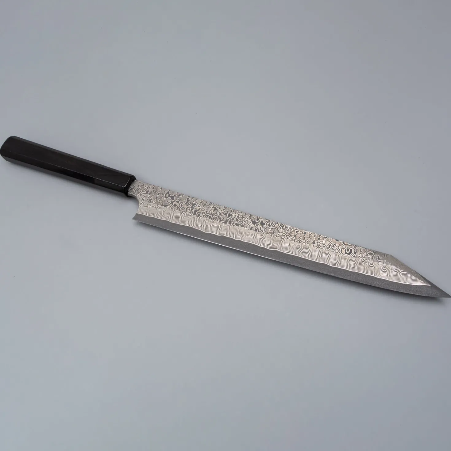 Nigara Silver 3 Anmon Kurozome Kiritsuke Yanagiba 30 cm