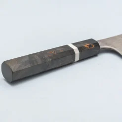 Nigara Silver 3 Damast Etched Bunka 18 cm