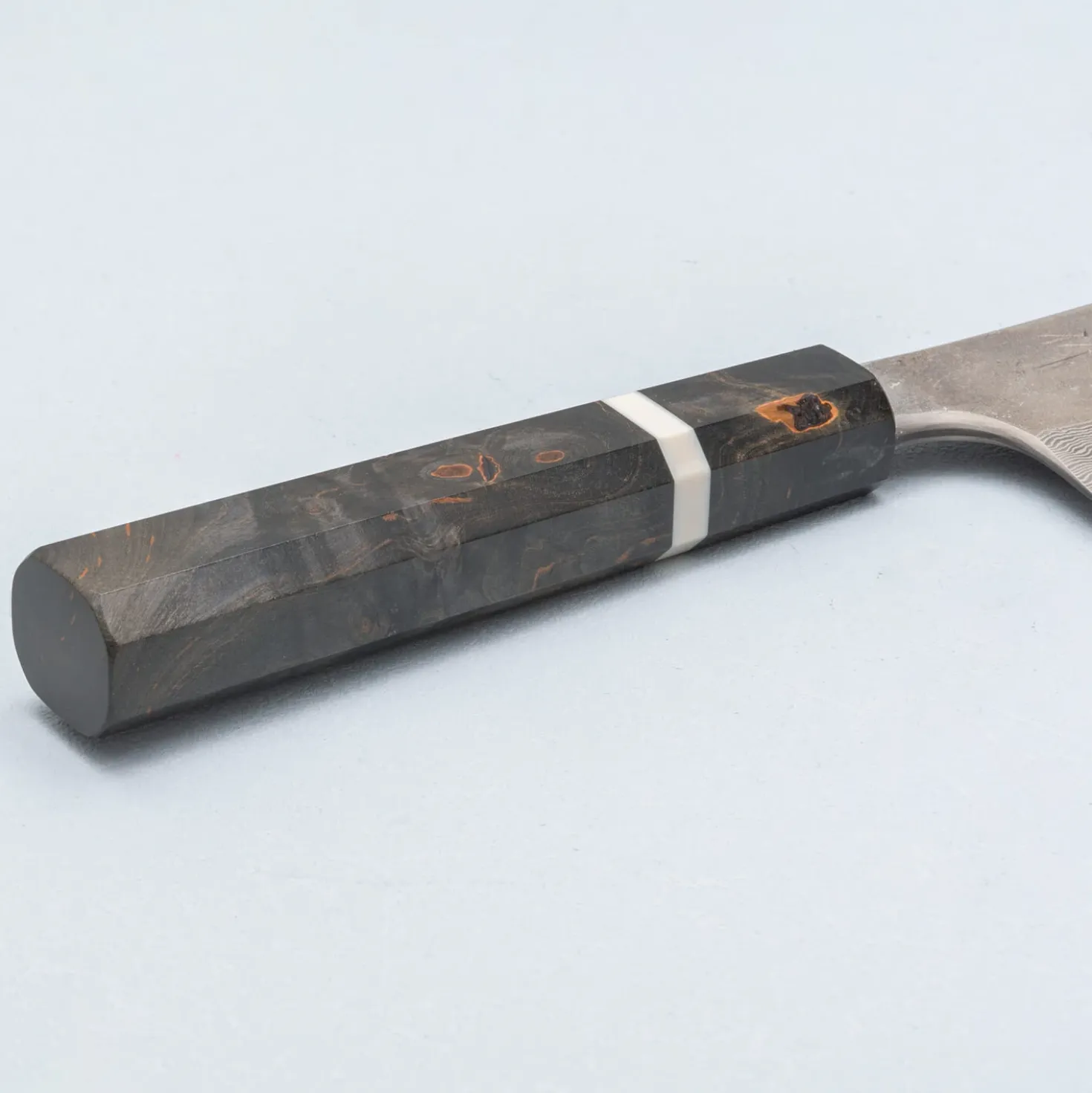 Nigara Silver 3 Damast Etched Bunka 18 cm