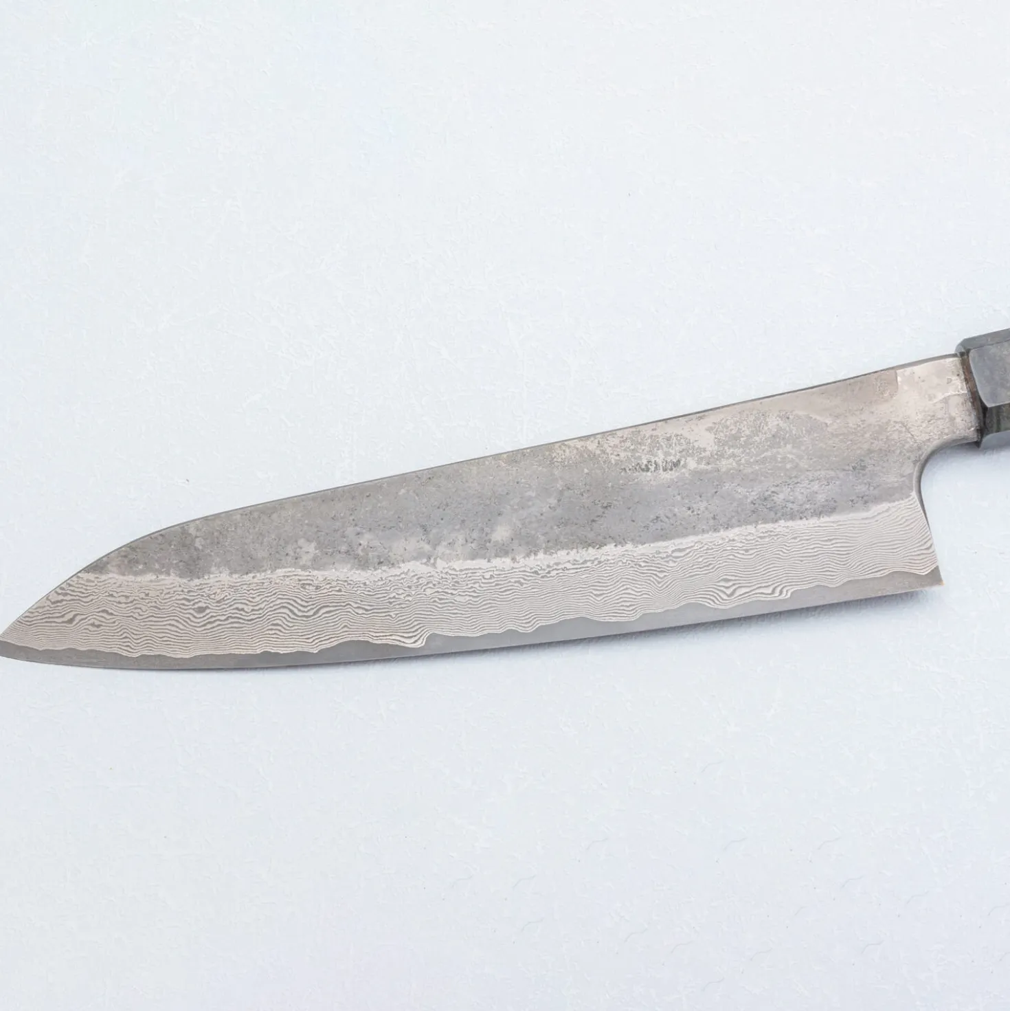 Nigara Silver 3 Damast Etched Gyuto 21 cm