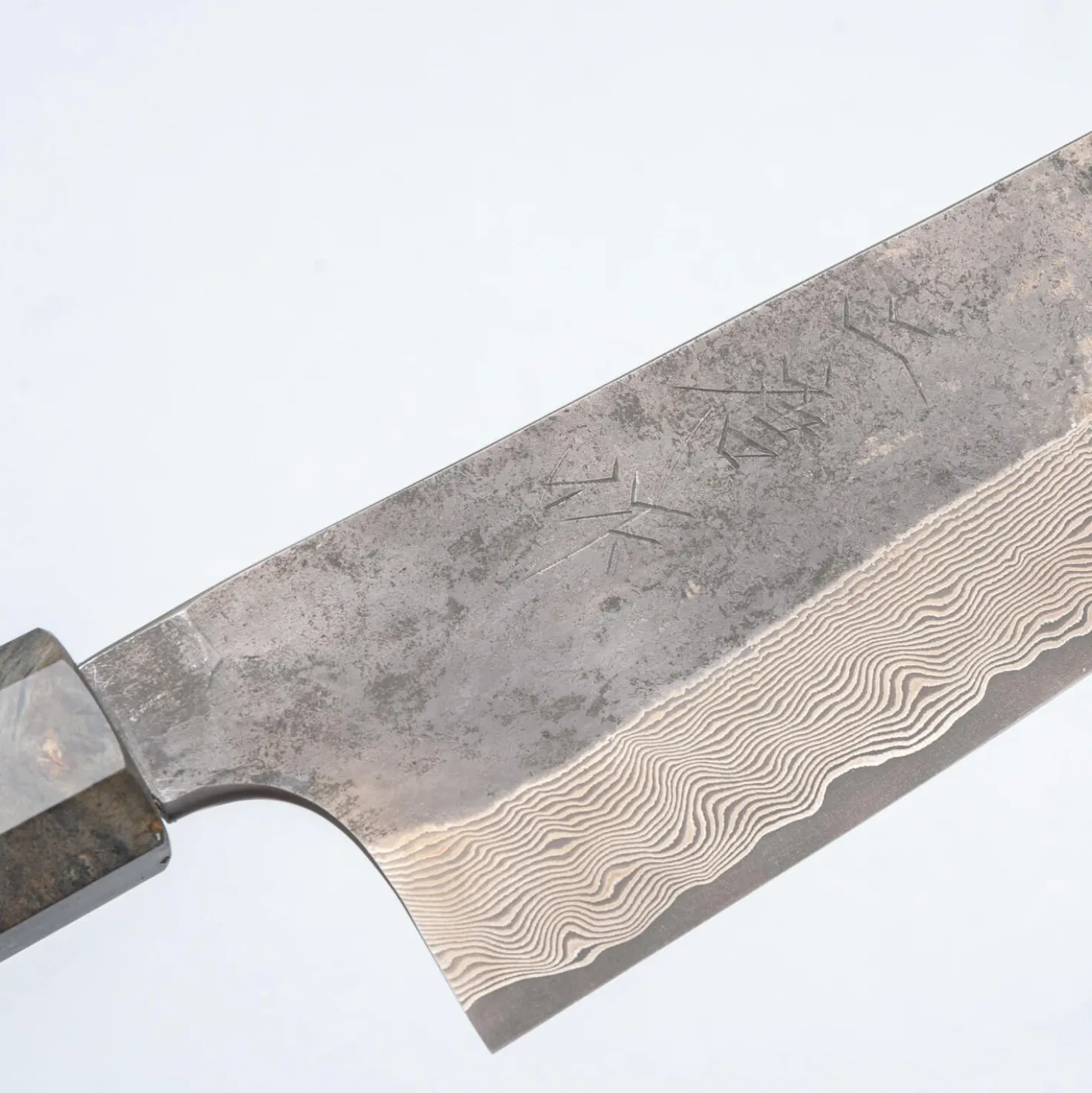 Nigara Silver 3 Damast Etched Kiritsuke 24 cm