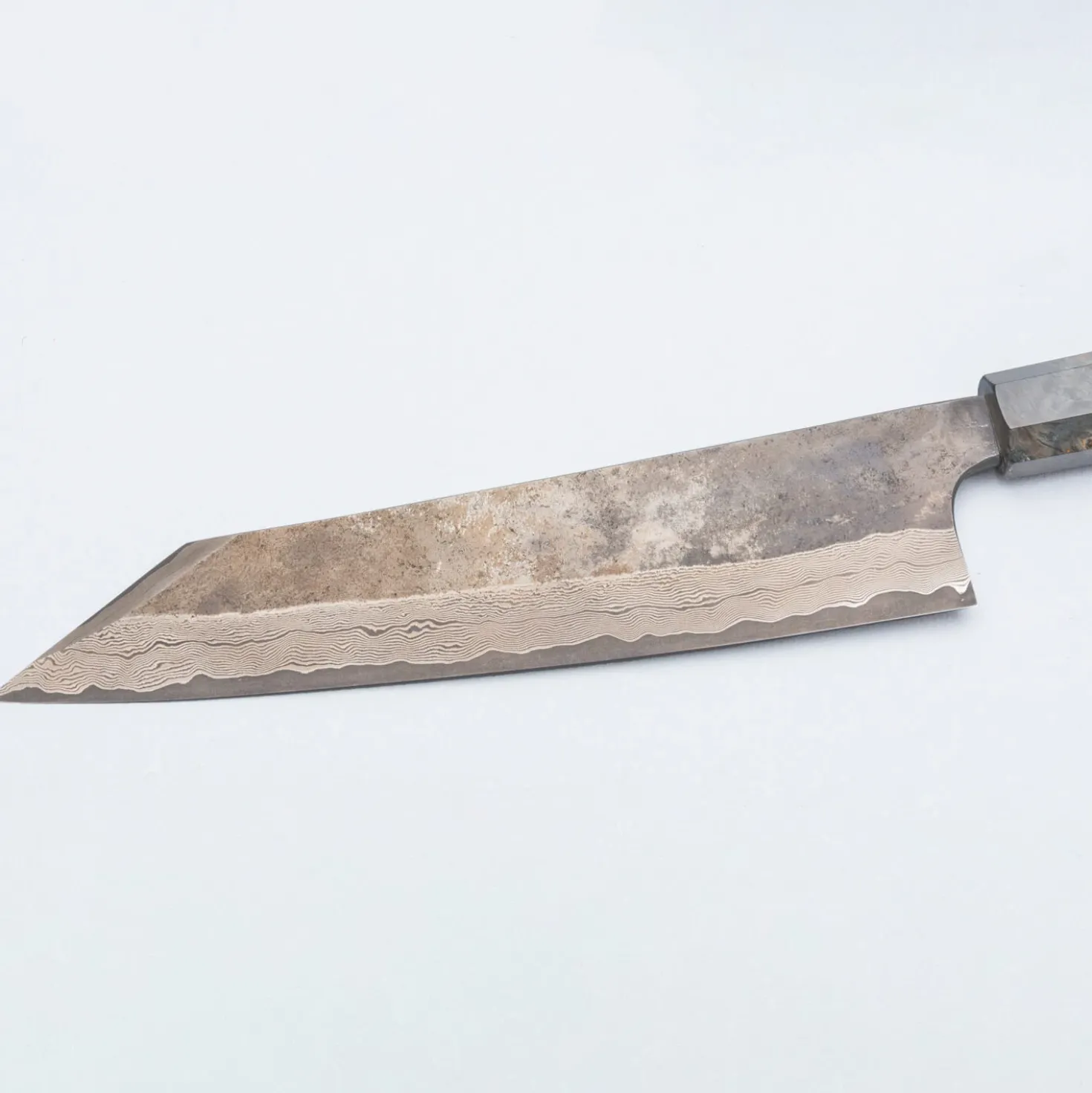 Nigara Silver 3 Damast Etched Kiritsuke 24 cm