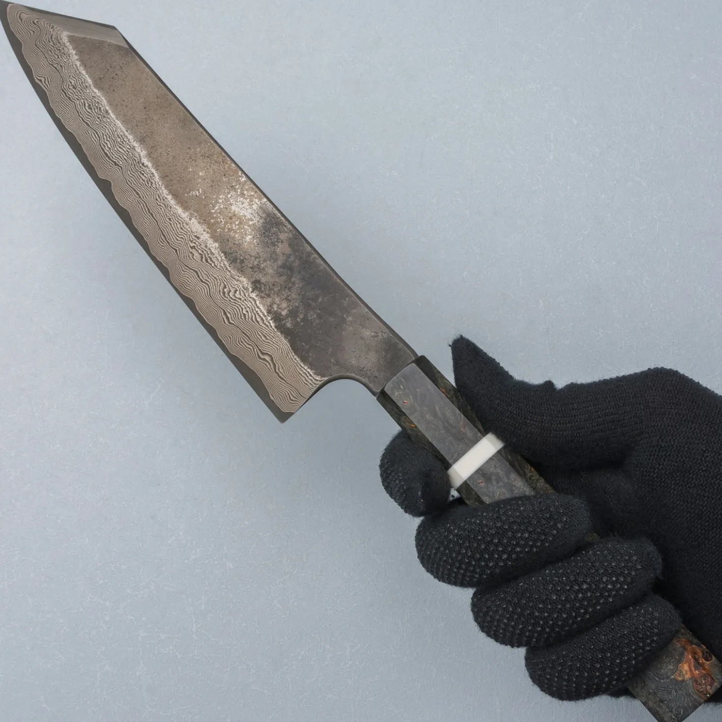 Nigara Silver 3 Damast Etched Kiritsuke 21 cm